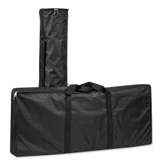 Lekka trybunka reklamowa Promo 4 90×40 cm prostokątna z półką – idealna na eventy promocyjne