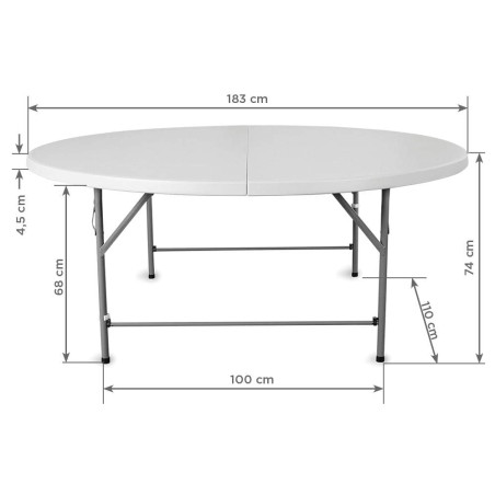 Stół eventowy okrągły 183 cm