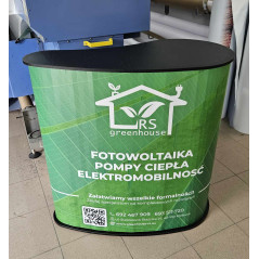 Szybko rozkładana trybunka reklamowa Promo 3 92×45 cm bez półki – mobilna prezentacja marki