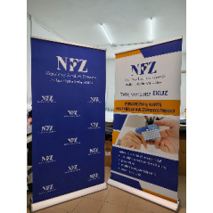 Ekskluzywna kaseta aluminiowa roll-up Premium 100x200 cm blockout 330g z torbą – elegancka prezentacja