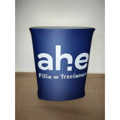 Tekstylna lada reklamowa prostokątna 80x53 cm – na stoiska promocyjne