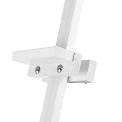 Sztaluga drewniana biała 170×59 cm z regulacją kąta – ekspozycja tablic i obrazów