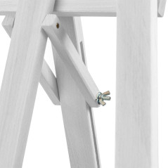 Sztaluga drewniana biała 170×59 cm z regulacją kąta – ekspozycja tablic i obrazów