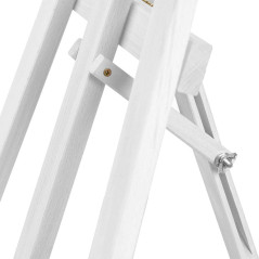 Sztaluga drewniana biała 170×59 cm z regulacją kąta – ekspozycja tablic i obrazów