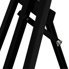 Sztaluga drewniana czarna 170×59 cm z regulacją kąta – ekspozycja tablic i obrazów