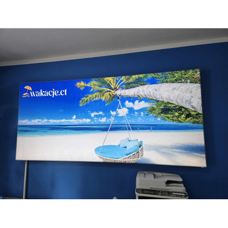 Kaseton LED box 100×200 cm aluminiowy 7 kg 86 W dwustronny – efektowna prezentacja stoiska