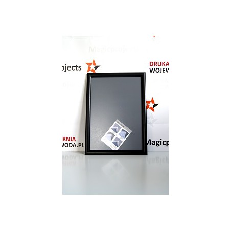 Ramka OWZ B1 czarna aluminiowa profil 25 mm – szybka wymiana plakatu