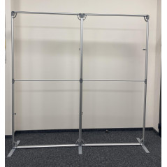 Ścianka modułowa FASTFRAME 100×50 cm z nadrukiem stretch 180 g jednostronnym – szybki montaż na targi