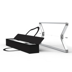 Ścianka modułowa FASTFRAME 100×50 cm z nadrukiem stretch 180 g jednostronnym – szybki montaż na targi