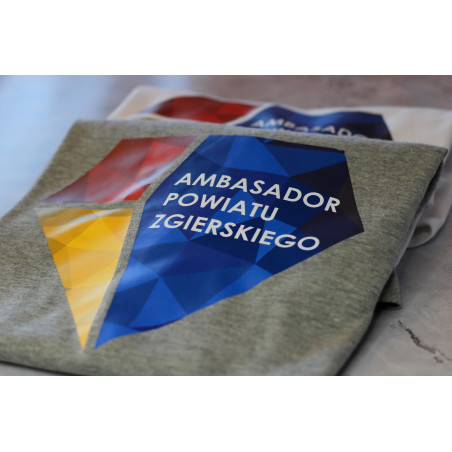 T-shirt + nadruk kolorowy folią flex z przódu i z tyłu