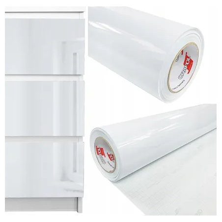 Folia Okleina Meblowa BIAŁY POŁYSK 100x220cm