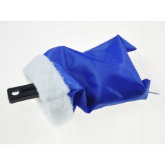 Skrobaczka do szyb z ocieplaną rękawicą 22×16 cm 80 g niebieska – komfortowe odśnieżanie zimą