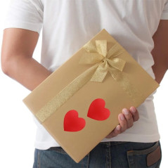 Naklejki ozdobne serca na rolce 500 szt. czerwone 2,5 cm – do pakowania i dekoracji