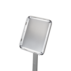 Stojak informacyjny Menuboard Fiori A4 101 cm srebrny – ekspozycja menu i ofert