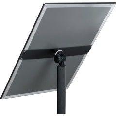 Aluminiowy stojak informacyjny A4 116 cm czarny OWZ – elegancki ekspozytor