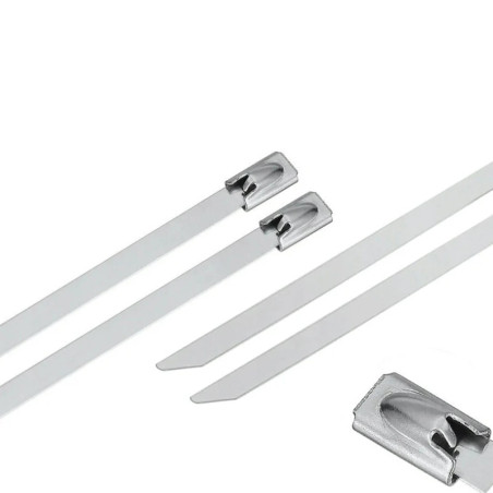 Opaski zaciskowe metalowe 4,6x200 mm 100 szt