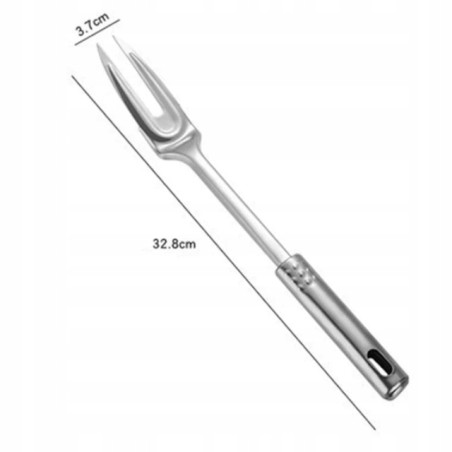 Długi widelec do mięs grilla 33cm