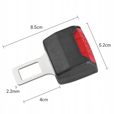 Zaślepka pasa bezpieczeństwa / przedłużka pasa – adapter klamry