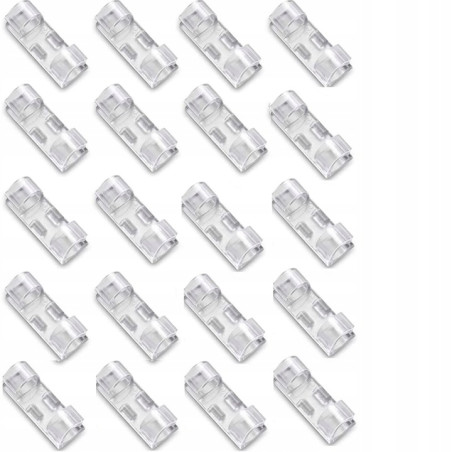 Samoprzylepne klipsy do kabli – organizer przewodów 20 sztuk