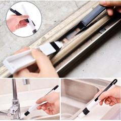 MINI SZCZOTKA Z SZUFLĄ 2w1 – Czyścik do szczelin, klawiatury, samochodu i nie tylko