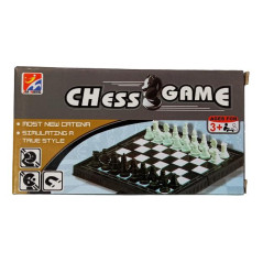 Podróżne szachy magnetyczne 2w1 gra mini 12x11,5 cm - zabawa dla dzieci i dorosłych