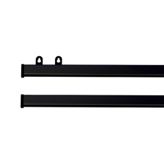 Czarna listwa plakatowa aluminiowa 60 cm A1 z zawieszkami – szybka wymiana grafiki