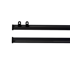 Czarna listwa plakatowa aluminiowa 85 cm A0 z zawieszkami – szybka wymiana grafiki