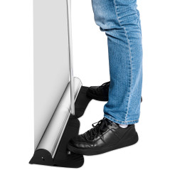 Rollup Clip 85x220, wymienna grafika, teleskopowy maszt – Profesjonalna prezentacja