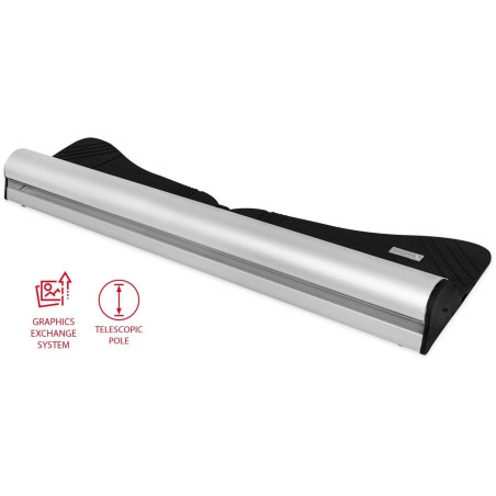 Rollup Clip 100x220, wymienna grafika, teleskopowy maszt – Profesjonalna prezentacja