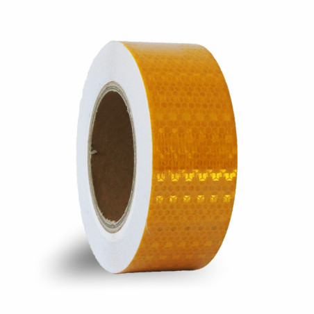 Taśma odblaskowa samoprzylepna 25 m żółta 5 cm – zwiększa widoczność i bezpieczeństwo