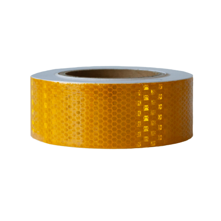 Taśma odblaskowa samoprzylepna 25 m żółta 5 cm – zwiększa widoczność i bezpieczeństwo