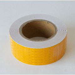Taśma odblaskowa samoprzylepna 25 m żółta 5 cm – zwiększa widoczność i bezpieczeństwo