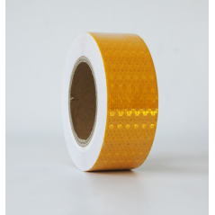 Taśma odblaskowa samoprzylepna 25 m żółta 5 cm – zwiększa widoczność i bezpieczeństwo