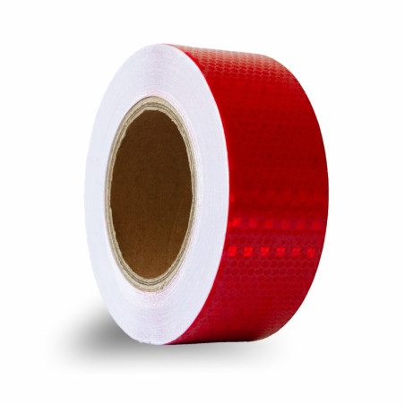 Taśma odblaskowa samoprzylepna 25 m czerwona 5 cm – zwiększa widoczność i bezpieczeństwo