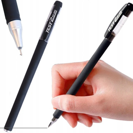 Zestaw Długopisów Żelowych Czarnych – 25 Sztuk