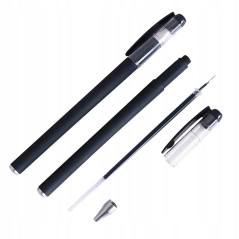 Zestaw Długopisów Żelowych Czarnych – 25 Sztuk