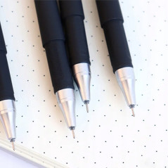 Zestaw Długopisów Żelowych Czarnych – 25 Sztuk