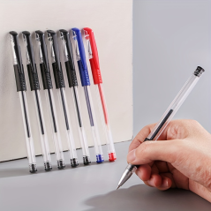 Żelowy długopis tradycyjny 15 cm czarny tusz z zatyczką – do codziennego pisania