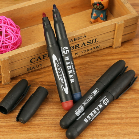 Markery permanentne zestaw 4 szt. w folii – trwałe pisanie na różnych powierzchniach