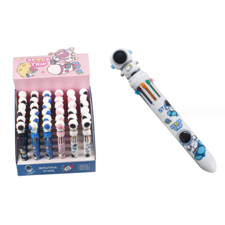 Długopis 6-kolorowy ASTRONAUTA 15 cm mix kolorów – zabawne pisanie dla dzieci