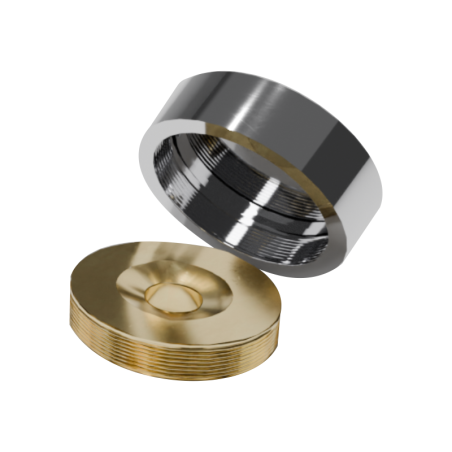 Zaślepki na śruby chrom 19 mm – eleganckie maskownice z podkładką