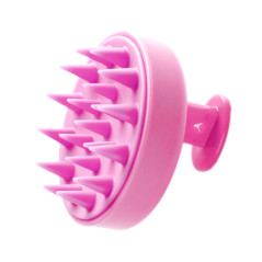 Szczotka do masażu skóry głowy – masażer do wcierki, peelingu i mycia włosów różowa