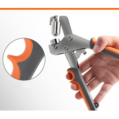 Napownica magnetyczna do banerów i plandek 10 mm – oczkarka z prasą i 300 oczkami