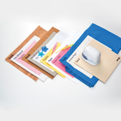 Elektroniczne urządzenie do znakowania E-MARK PLUS z etui i linijką kolor biały – przenośne znakowanie