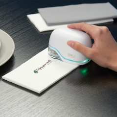 Elektroniczne urządzenie do znakowania E-MARK PLUS z etui i linijką kolor biały – przenośne znakowanie