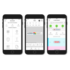 Elektroniczne urządzenie do znakowania E-MARK PLUS z etui i linijką kolor biały – przenośne znakowanie