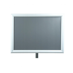 Zestaw 10 szt srebrnych stojaków informacyjnych Menuboard A4 77–133 cm regulowany OWZ – do menu i ekspozycji