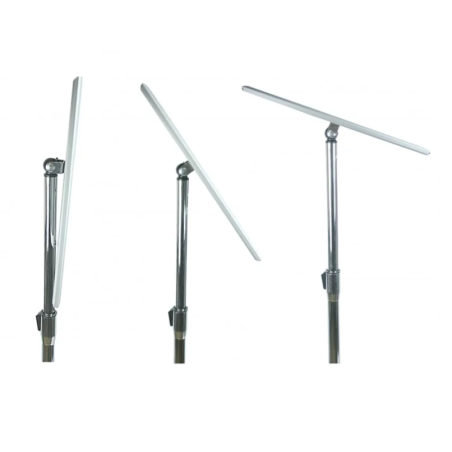 Zestaw 10 szt srebrnych stojaków informacyjnych Menuboard A3 77–133 cm regulowany OWZ – do menu i ekspozycji