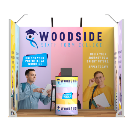 Zestaw targowy stoisko Vector Stand 6 m² - nowoczesne i modułowe stoisko targowe dla małych powierzchni wystawienniczych