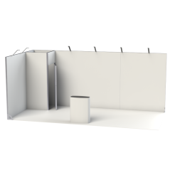 Zestaw targowy stoisko Vector Stand 18 m² - nowoczesne i modułowe stoisko targowe dla dużych powierzchni wystawienniczych